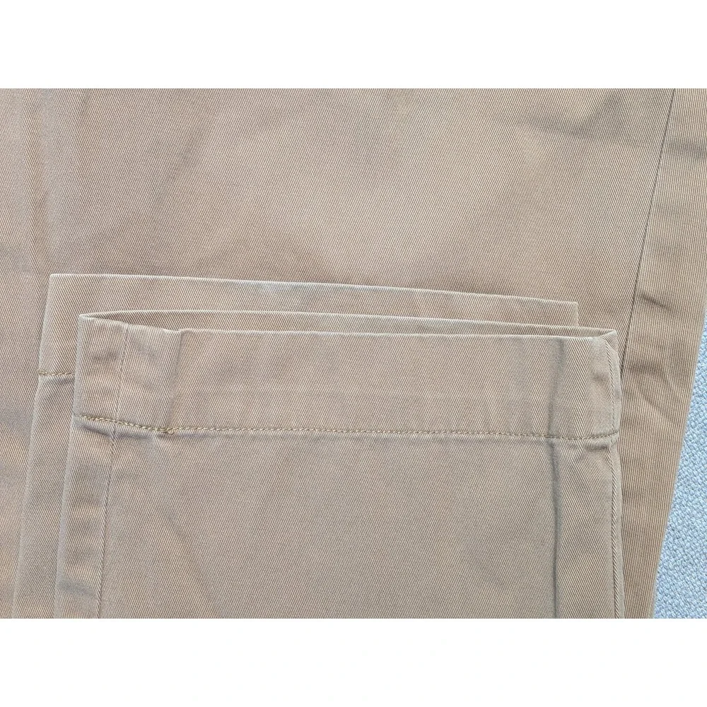 Polo Ralph Lauren Men's Khaki Chino Pants 36x34 Cotton Preston Pony Preppy Dress